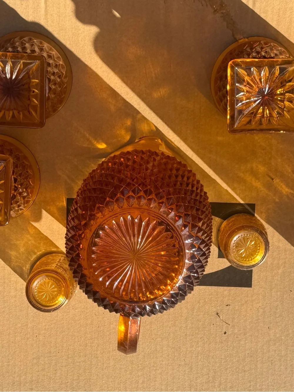 Indiana Glass elegant amber